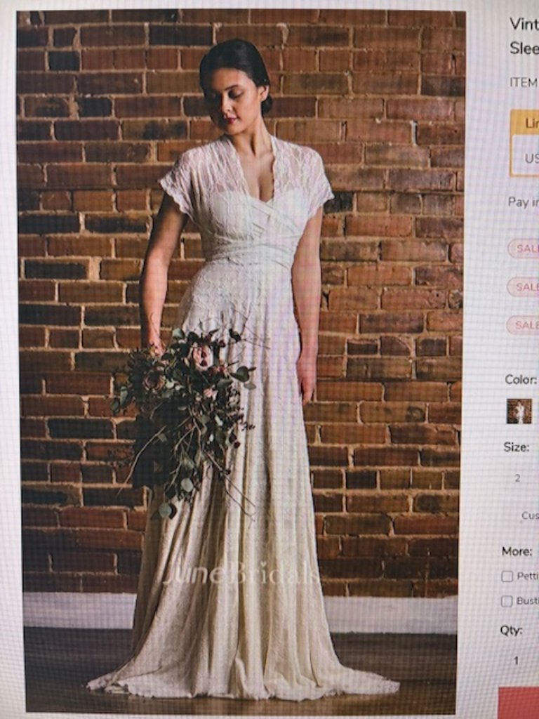 A-Line Lace Wedding Gown